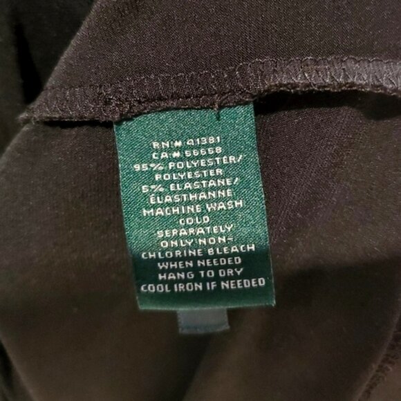 RALPH LAUREN Black Cold Shoulder Flowy Bell Sleeve Dress- Size 12 - Picture 13 of 15